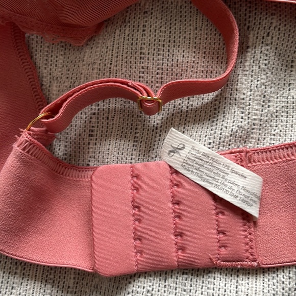 Lively Long-Lined Lace Bralette in Pink - Picture 2 of 2